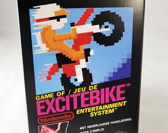 エキサイトバイク | PAL | 任天堂 | NES | En,Fr | 複製ボックス