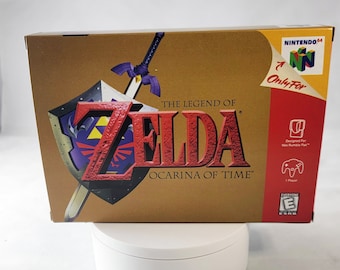 The Legend of Zelda Ocarina of Time | NTSC | Nintendo 64 | N64 | En | Reproduction Box and Inner Tray