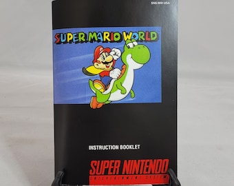 Super Mario World | NTSC | Super Nintendo | SNES | En | User Instruction Manual