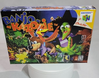 Banjo-Kazooie | NTSC | Nintendo 64 | N64 | En | Reproduction Box and Inner Tray