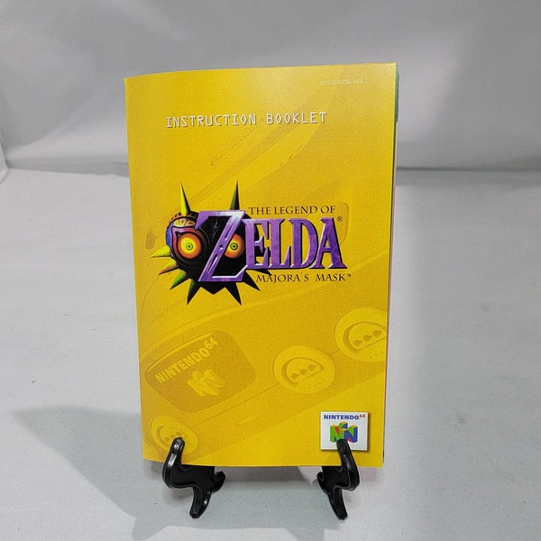 The Legend of Zelda Majora's Mask | NTSC | Nintendo 64 | N64 | En | User Instruction Manual