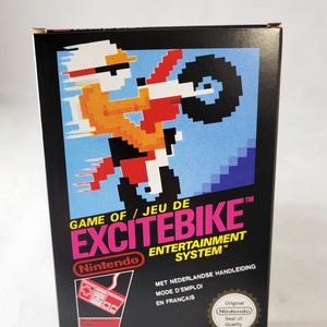 Excitebike | PAL | Nintendo | NES | En,Fr | Reproduction Box