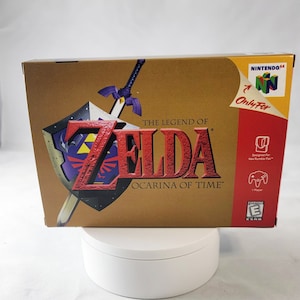 La légende de Zelda Ocarina of Time | NTSC | Nintendo 64 | N64 | Fr | Boîte de reproduction et plateau intérieur