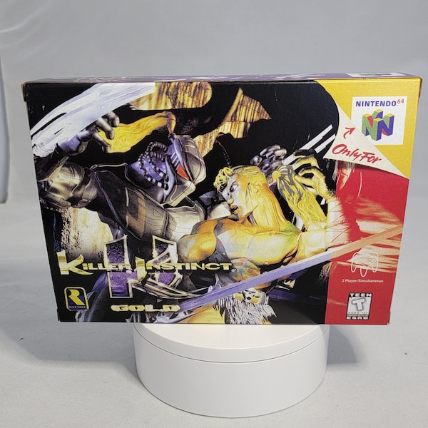 Killer Instinct Gold | NTSC | Nintendo 64 | N64 | En | Reproduction Box and Inner Tray