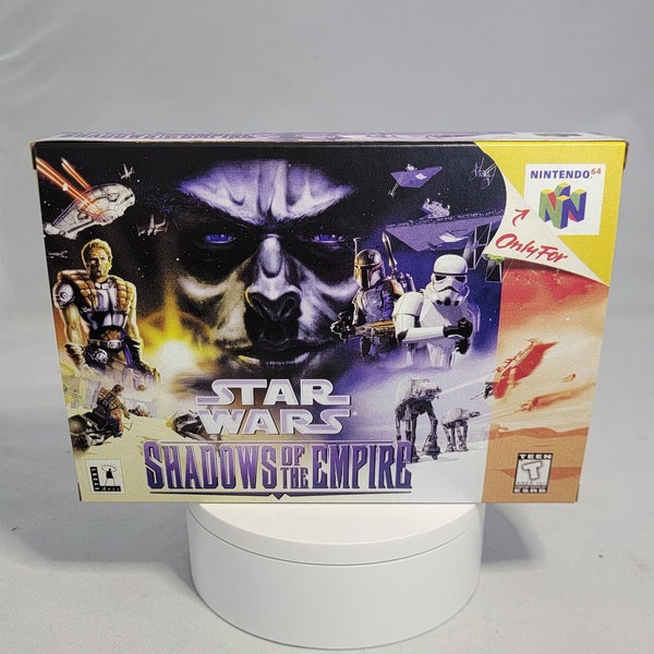 Star Wars Shadows of the Empire | NTSC | Nintendo 64 | N64 | En | Reproduction Box and Inner Tray