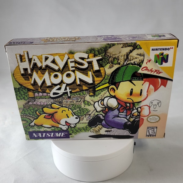 Harvest Moon 64 | NTSC | Nintendo 64 | N64 | En | Reproduction Box and Inner Tray