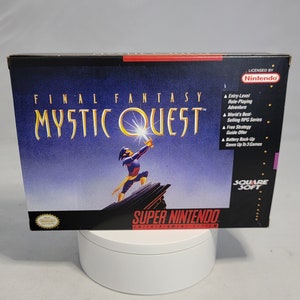 Final Fantasy Mystic Quest | NTSC | Super Nintendo | SNES | En | Reproduction Box and Inner Tray