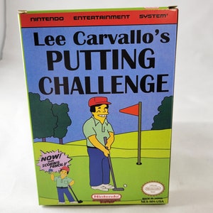 リー・カルバロス パッティング チャレンジ | NTSC | 任天堂 | NES | En | 複製ボックス