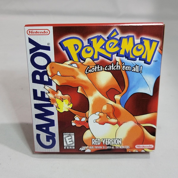 Pokemon Red | NTSC | Gameboy | GB | En | Reproduction Box and Inner Tray