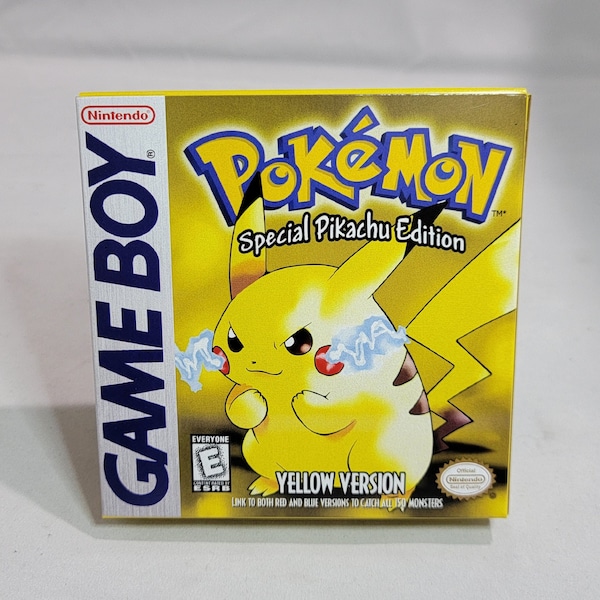 Pokemon Gelb | NTSC | Gameboy | GB | En | Reproduktionsbox und Innentablett