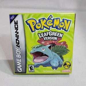 Pokemon BlattGrün | Auflösung | Gameboy Blümchen | GBA | De | Reproduktion Box und Inner Tray