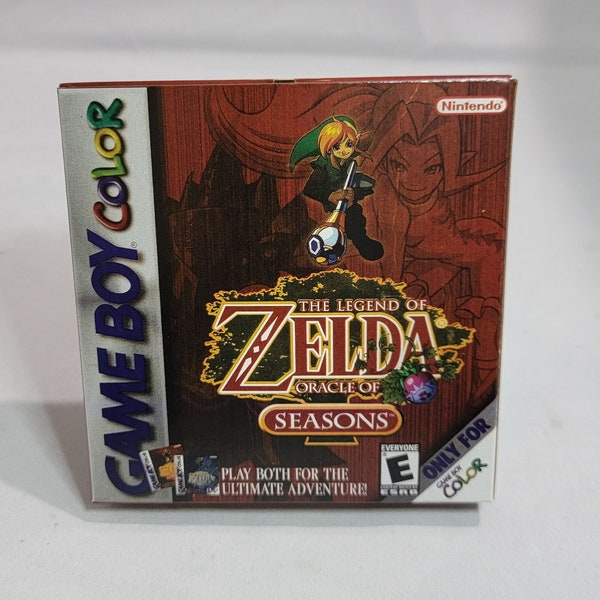 The Legend of Zelda Oracle of Seasons | NTSC | Gameboy Color | GBC | En | Reproduction Box and Inner Tray