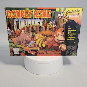 Donkey Kong Country | NTSC | Super Nintendo | SNES | En | Reproduction Box and Inner Tray