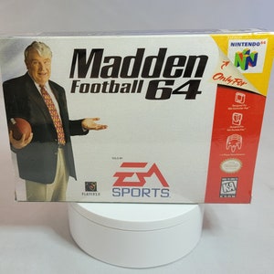 Madden 64 | NTSC | Nintendo 64 | N64 | En | Reproduction Box and Inner Tray