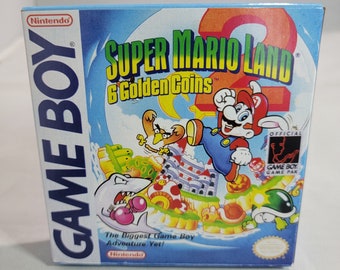 Super Mario Land 2 6 Golden Coins | NTSC | Gameboy | GB | En | Reproduction Box and Inner Tray