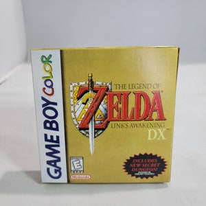 The Legend of Zelda Link&#39;s Awakening DX | NTSC | Gameboy Color | GBC | En | Reproduction Box and Inner Tray