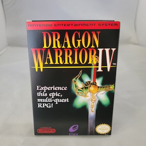 Dragon Warrior 4 IV Replacement Box - Dragon Quest Nintendo