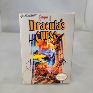 Castlevania 3 - Dracula&#39;s Curse | NTSC | Nintendo | NES | En | Reproduction Box