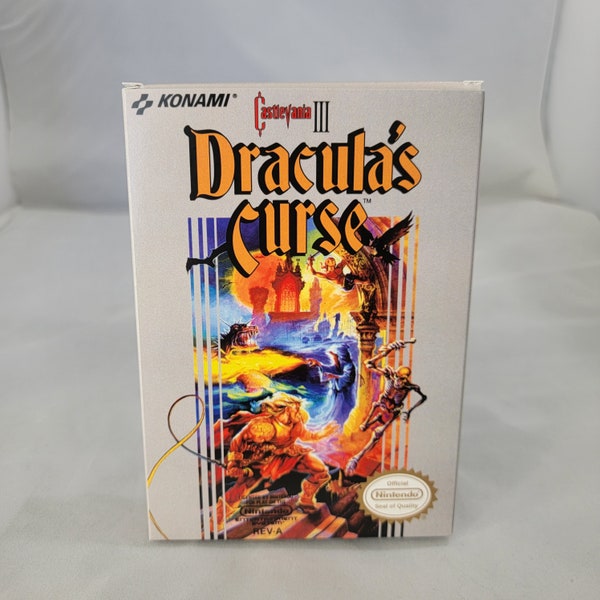 Castlevania 3 - Dracula's Curse | NTSC | Nintendo | NES | En | Reproduction Box