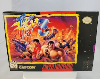 Final Fight 3 | NTSC | Super Nintendo | SNES | En | Reproduction Box and Inner Tray