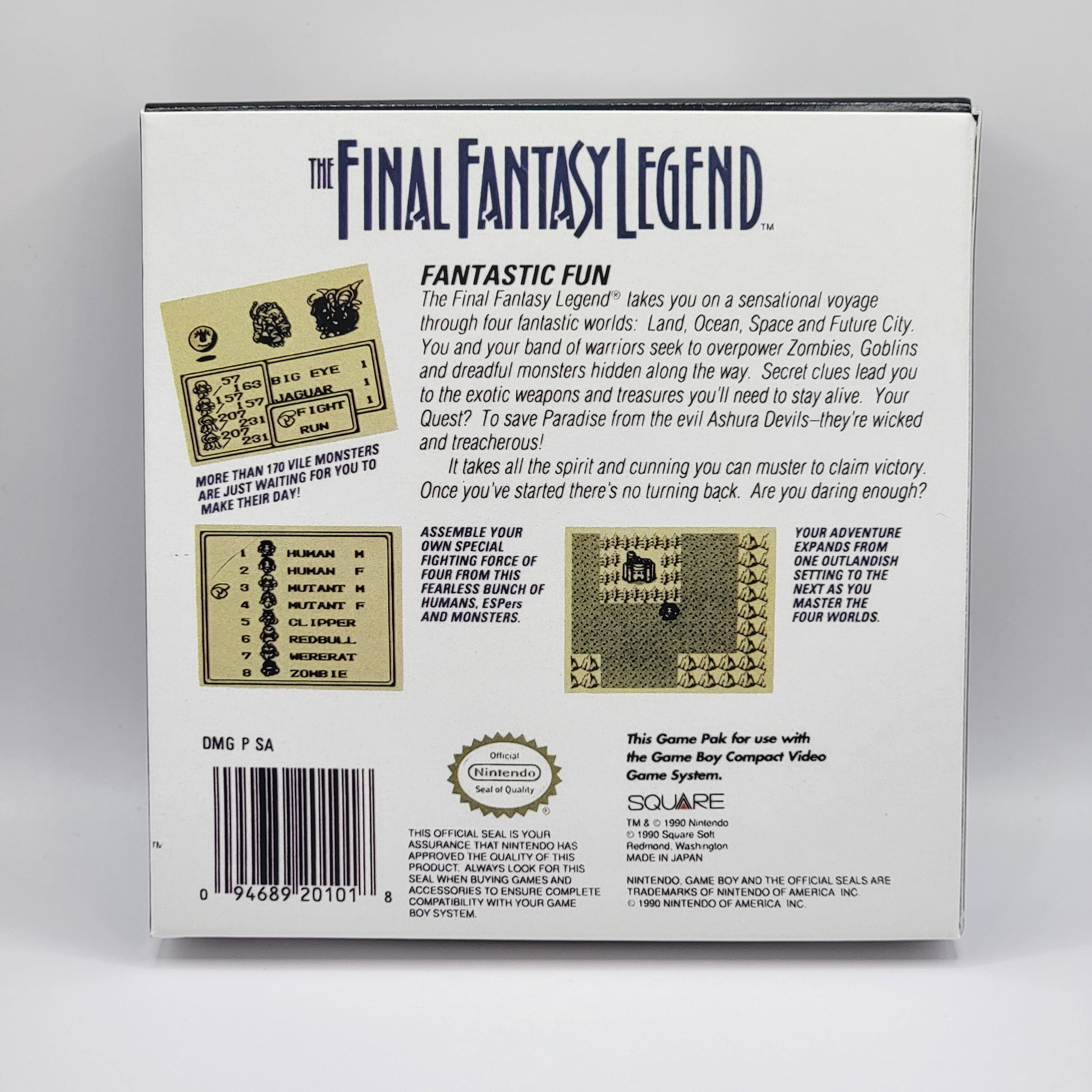Final Fantasy Legend | NTSC | Gameboy | GB | En | Reproduction Box