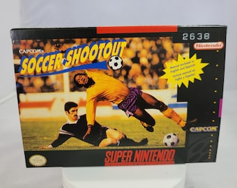 Capcom's Soccer Shootout | NTSC | Super Nintendo | SNES | En | Reproduction Box and Inner Tray