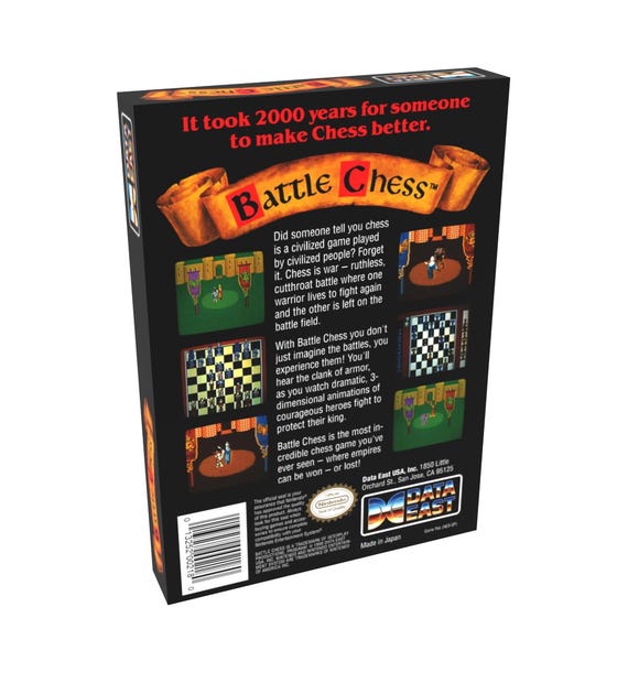 Battle Chess (Nintendo Entertainment System 1990) CIB