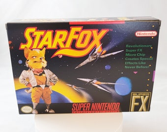 SNES Star Fox boxBox My Games! Reproduction game boxes