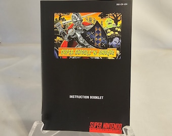 Super Ghouls N Ghosts | NTSC | Super Nintendo | SNES | En | User Instruction Manual