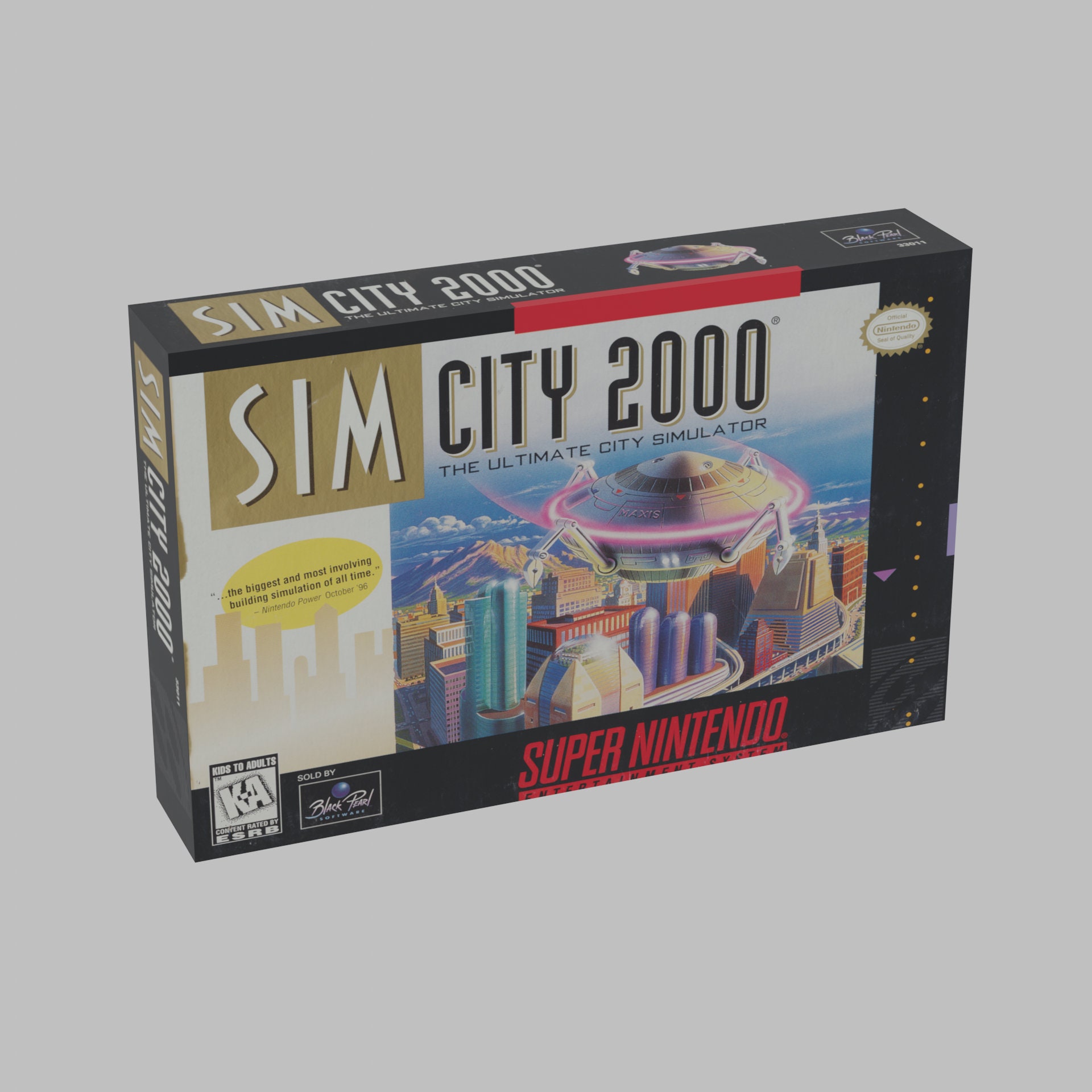 Sim City 2000 | NTSC | Super Nintendo | SNES | En | Reproduction