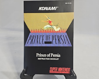 Prince of Persia | NTSC | Super Nintendo | SNES | En | User Instruction Manual