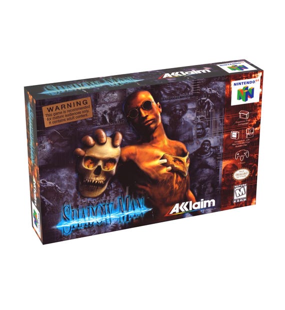 Shadow Man | NTSC | Nintendo 64 | N64 | En | Reproduction