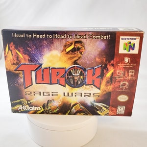Turok Rage Wars | NTSC | Nintendo 64 | N64 | En | Reproduction Box and Inner Tray