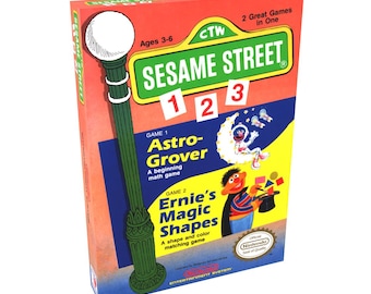 Sesame Street 123 | NTSC | Nintendo | NES | En | Reproduction Box