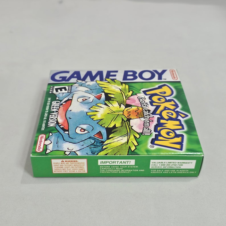 Pokemon Green [custom] | NTSC | Gameboy | GB | En | Reproduction Box ...