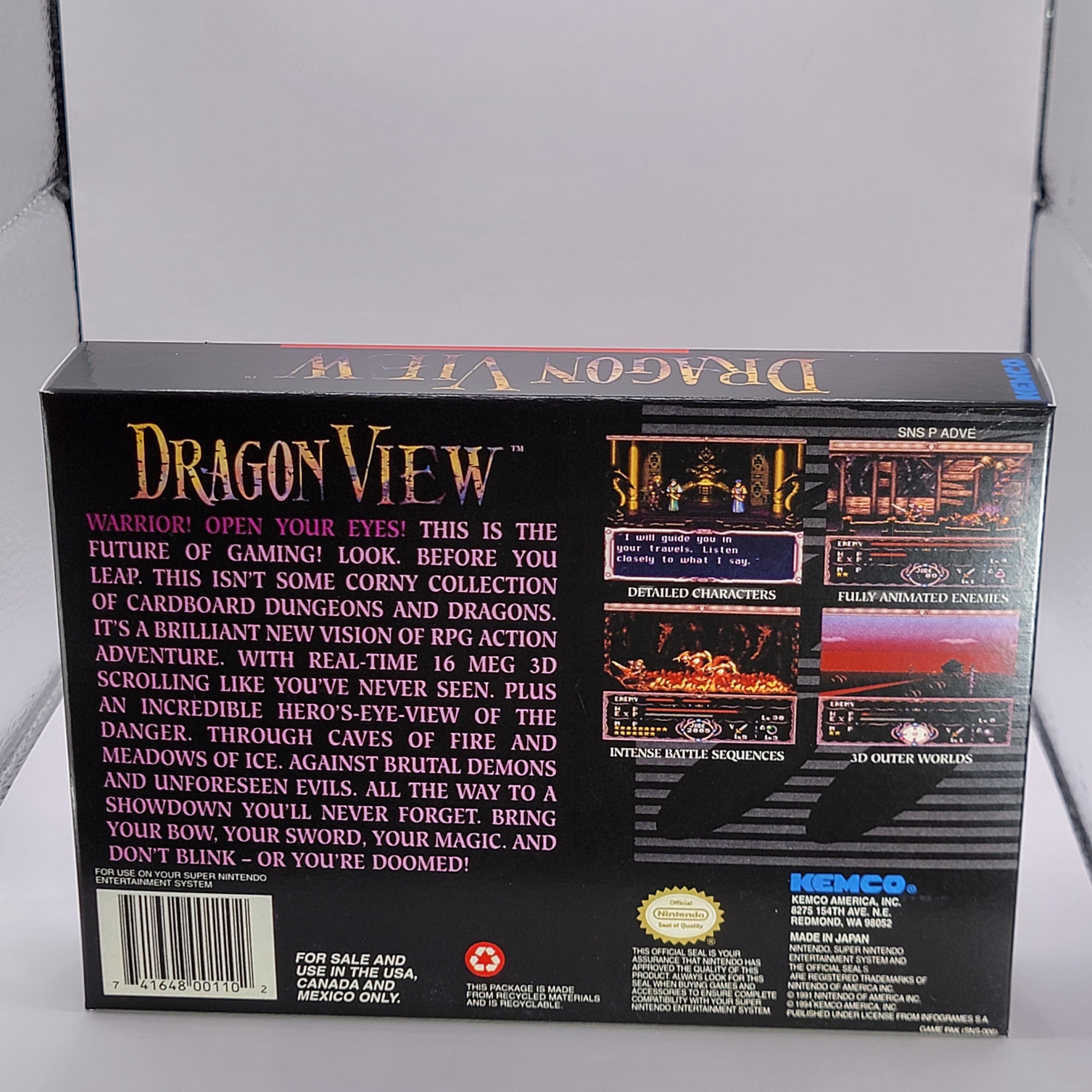Dragon View | NTSC | Super Nintendo | SNES | En | Reproduction Box