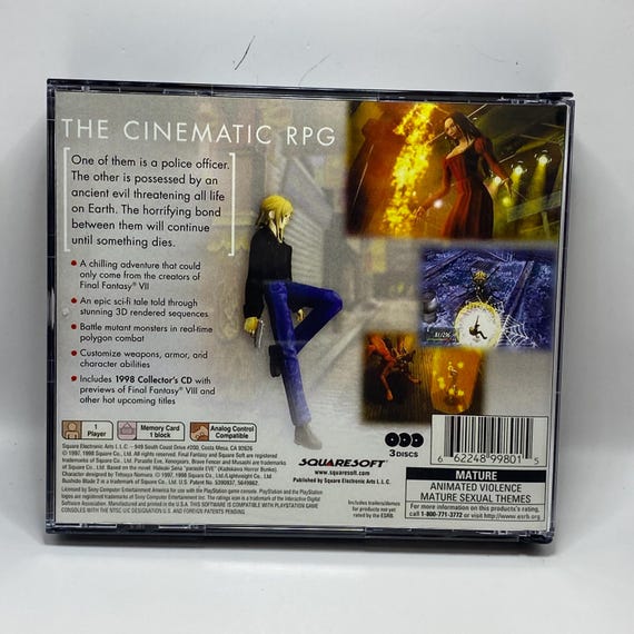 パラサイト・イヴ | NTSC | プレイステーション | PS1 | 英語 | 復刻版