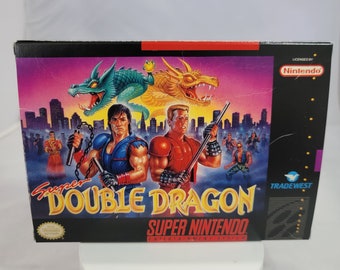 Super Double Dragon | NTSC | Super Nintendo | SNES | En | Reproduction Box and Inner Tray