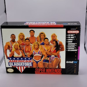 American Gladiators | NTSC | Super Nintendo | SNES | En | Reproduction Box and Inner Tray