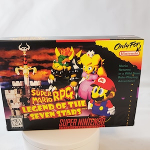 Super Mario RPG | NTSC | Super Nintendo | SNES | En | Reproduction Box and Inner Tray