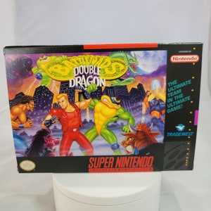 Action Game for Super Double Dragon- Game Cartridge with Box for