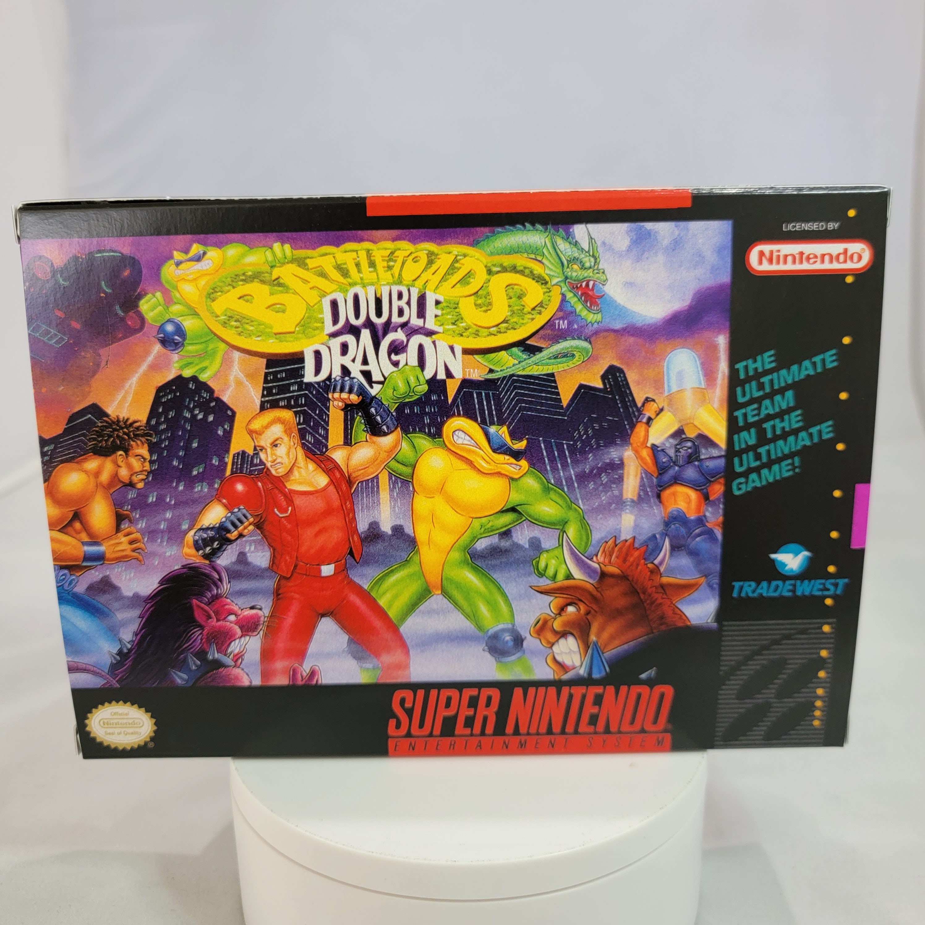  Super Double Dragon (Super Nintendo, SNES) Reproduction Video  Game Cartridge : Video Games
