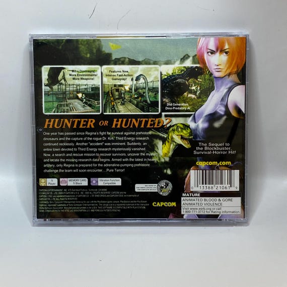 Dino Crisis 2 | NTSC | Playstation | PS1 | En | Reproduction Case