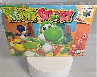 Yoshi's Story | NTSC | Nintendo 64 | N64 | En | Reproduction Box and Inner Tray