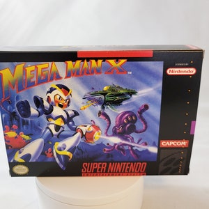 Mega Man X | NTSC | Super Nintendo | SNES | En | Reproduction Box and Inner Tray