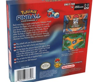 Pokemon Pinball Ruby and Sapphire | NTSC | Gameboy Advance | GBA