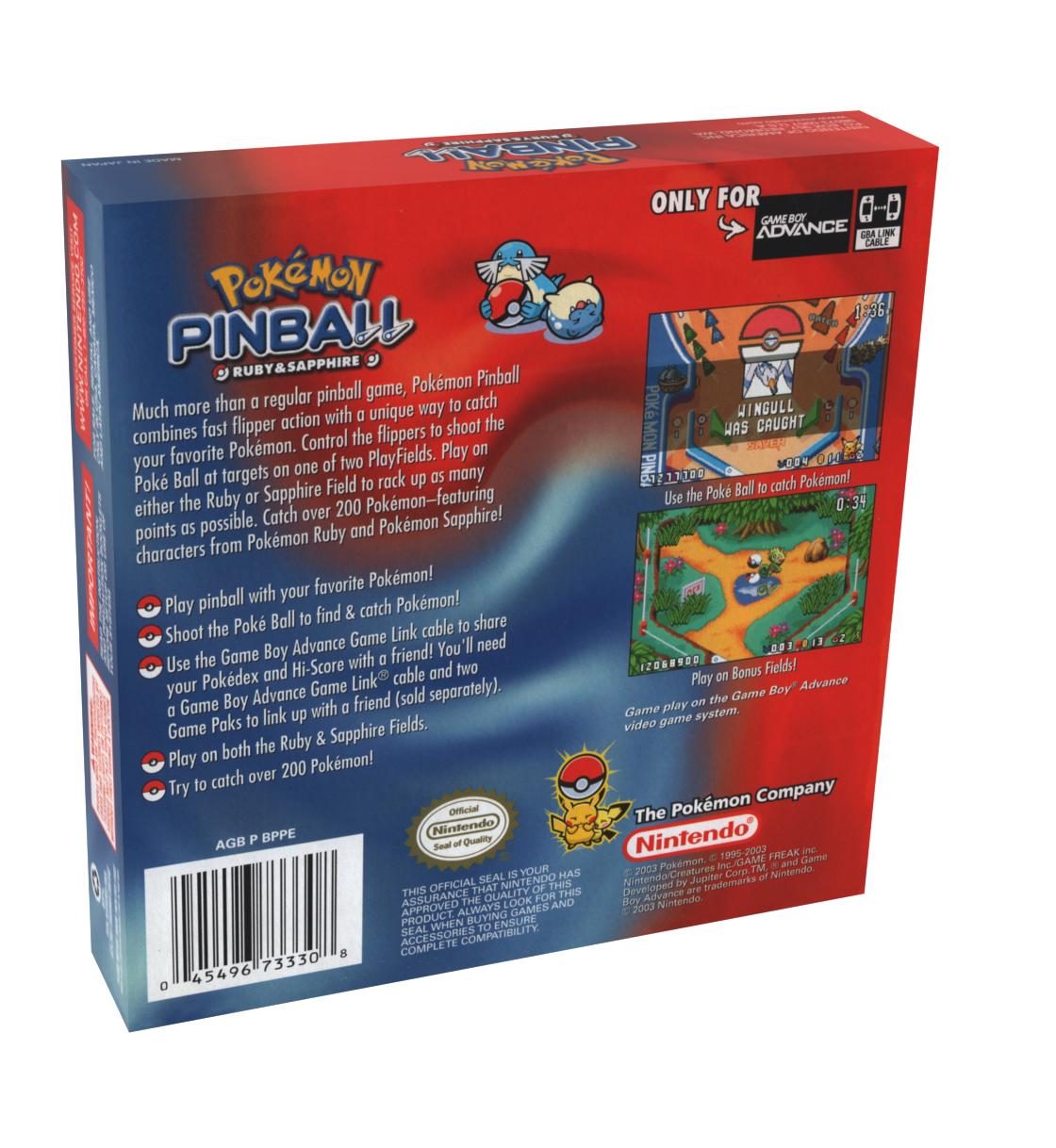 Pokemon Pinball Ruby and Sapphire | NTSC | Gameboy Advance | GBA