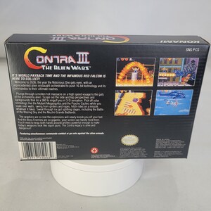 Contra 3 | NTSC | Super Nintendo | SNES | En | Reproduction Box and ...
