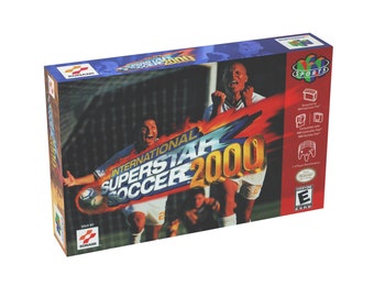 International Superstar Soccer 2000 | NTSC | Nintendo 64 | N64 | En | Reproduction Box and Inner Tray