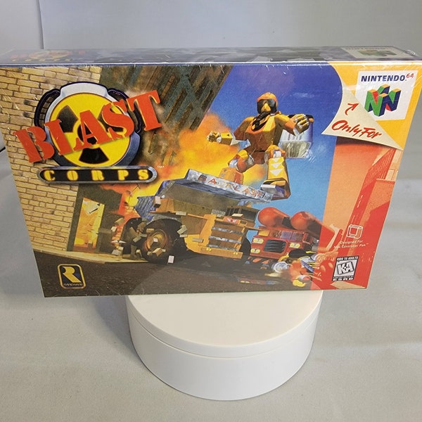 Blast Corps | NTSC | Nintendo 64 | N64 | En | Reproduction Box and Inner Tray